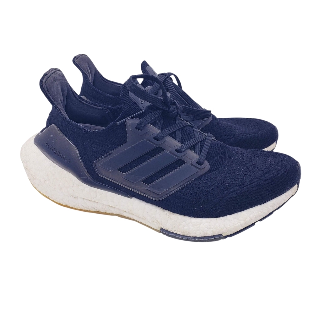 Adidas Ultraboost 21 Black Lace Up Athletic Shoes Sneakers Women's Size 6.5
